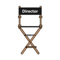 Director Chair Icon Royalty Free Stock Photo