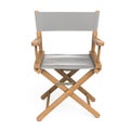 Director Chair retro gray cloth Royalty Free Stock Photo