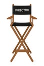 director cinema chair stock vector illustration