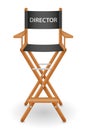 Director cinema chair stock vector illustration