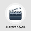 Director clapperboard flat icon