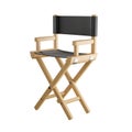 Director movie chair 3d rendered illustration