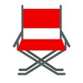 Director movie chair vector.