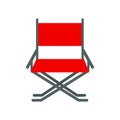 Director movie chair vector. Royalty Free Stock Photo