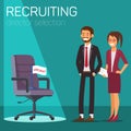 Director Vacancy. Recruting Director Selection. Royalty Free Stock Photo