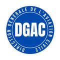 Directorate general for civil aviation symbol icon in French language