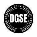 Directorate-general for external security symbol icon in French language Royalty Free Stock Photo