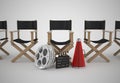 Directors chair concept Royalty Free Stock Photo