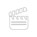 directors cracker icon. Element of Media for mobile concept and web apps icon. Thin line icon for website design and development,