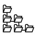 Directory Folder Tree Icon Perfect for Data Management