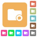 Directory notifications rounded square flat icons