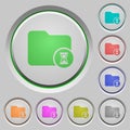 Directory processing push buttons Royalty Free Stock Photo