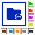 Directory processing flat framed icons