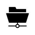 Directory vector glyph flat icon Royalty Free Stock Photo