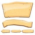 Directory wooden signboard road board wood tablet indicating index arrowhead way vector illustration