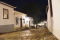 Direita Street Tiradentes at Night Royalty Free Stock Photo