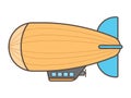 Dirigible Blimp Illustration