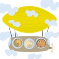 Dirigible cartoon picture