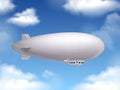 Dirigible Realistic Background Royalty Free Stock Photo