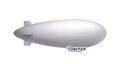 Dirigible Realistic Illustration Royalty Free Stock Photo