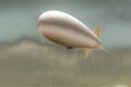 Dirigible in the sky Royalty Free Stock Photo