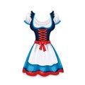 Dirndl, dress, folk female costume