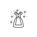 Dirndl, dress icon. Element of October festival icon