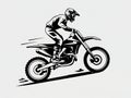 dirt bike racer vector design Royalty Free Stock Photo