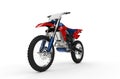 Dirt Bike Red - Front View Royalty Free Stock Photo