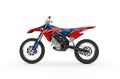 Dirt Bike Red - Side View Royalty Free Stock Photo