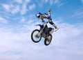 Dirt Bike Stunt Rider Royalty Free Stock Photo