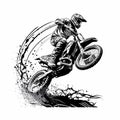 Dirt Bike Super Jump. Generative AI