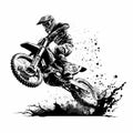 Dirt Bike Super Jump. Generative AI