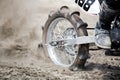 Dirt bike wheel Royalty Free Stock Photo