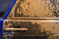 Dirt on the car Royalty Free Stock Photo