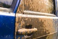 Dirt on the car Royalty Free Stock Photo