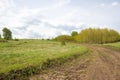 A dirt country road Royalty Free Stock Photo