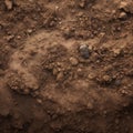 Dirt Field With Rocks and Debris Royalty Free Stock Photo