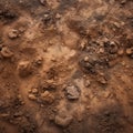 Dirt Field With Rocks and Debris Royalty Free Stock Photo