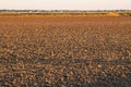 Dirt field in Sacramento, California.