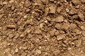 Dirt ground fresh plowed Royalty Free Stock Photo