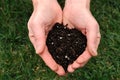 Dirt in Hands Royalty Free Stock Photo