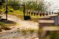 Dirt Path With an Entrance And Greenery Around