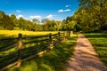 Dirt path and fence at Antietam National Battlefield