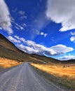 The dirt road in the Chile National Park Royalty Free Stock Photo