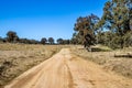 Dirt road in the countryside at Emmaville, New South Wales, Australia
