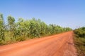 Dirt road in the countryside of Thailand Royalty Free Stock Photo