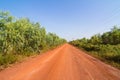 Dirt road in the countryside of Thailand Royalty Free Stock Photo