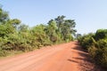 Dirt road in the countryside of Thailand Royalty Free Stock Photo