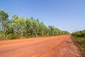 Dirt road in the countryside of Thailand Royalty Free Stock Photo